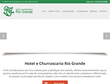 Tablet Screenshot of hotelriogrande.com.br